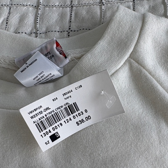 Ron Jon White Set with Striped Accents Sz S - Picture 5 of 5